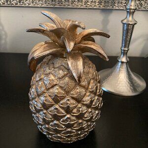 Gold Resin Pineapple 7" Tall